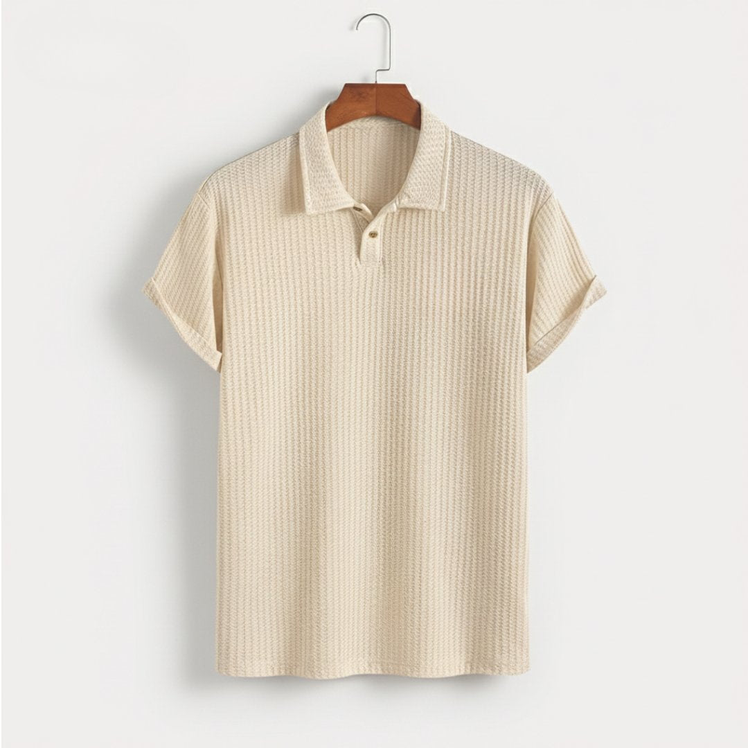Textured Knit Resort Polo