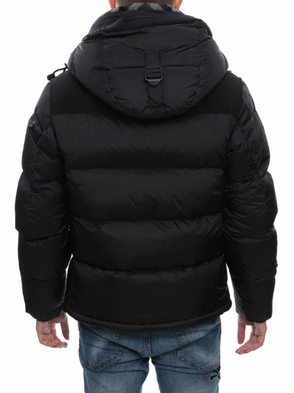Detachable Sleeve Hooded Puffer Jacket