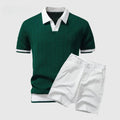 Riviera Chevron Knit Polo Set